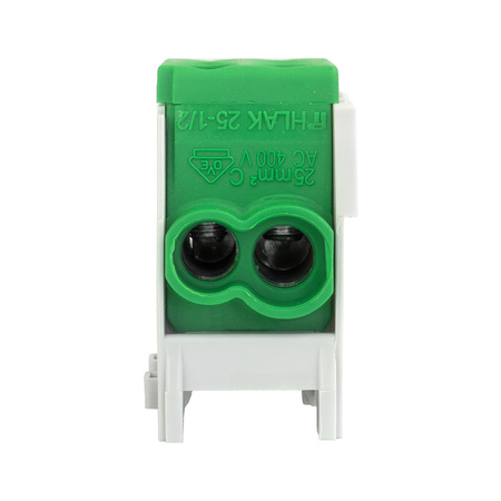 Hauptleitungsklemme Abzweigklemme HLAK 25-1/2 M2 grün Klemmblock Verteilerklemme 1P 1,5-25 mm2 1,5-16mm2 Pollmann 208 2080138