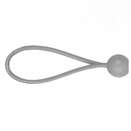 10 Stk. Spanngummi Set mit Kugel 10x20cm grau Bradas BCB-0520GY-B