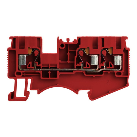 Reihenklemme 2.5mm2 3 Leiter Durchgangsklemme 1P Rot UL DS2.5-TW-01P-16-00A(