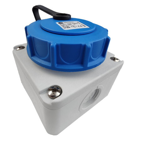 Steckdose 16A 230V hermetische Industriesteckdose wasserdicht IP68 Aufputz 3101-382-0900