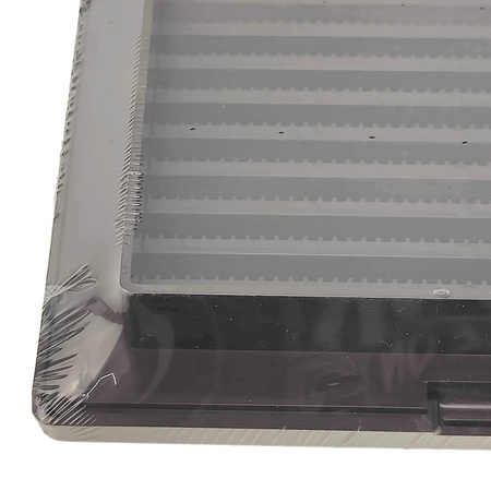 Schräggitter mit Insektenschutznetz quadratisch 14cm x 14cm braun AirRoxy 02 02-337