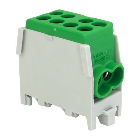 Hauptleitungsklemme Abzweigklemme HLAK 25-1/2 M2 grün Klemmblock Verteilerklemme 1P 1,5-25 mm2 1,5-16mm2 Pollmann 208 2080138