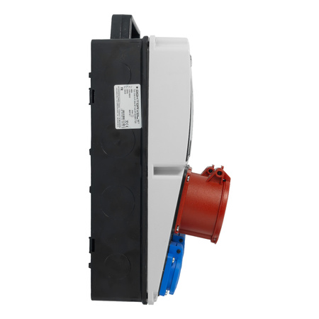 Baustromverteiler 16A 32A CEE 3x230V Stromverteiler mit Griff FI+LS-Schalter Wandverteiler Doktorvolt DV-8126-F