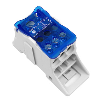 Verteilerblock LK DTB 35 Klemmblöcke mit Schraubanschluss Verteilung Block Elektro Becov ULK035