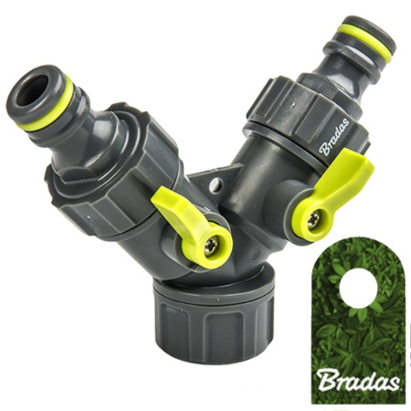 Y-Stück 3/4 mit 2 Ventilen LIME LINE BRADAS LE-02220K