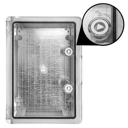 Leergehäuse mit transparenter Tür 300x400x170mm Schaltschrank Aufputz Verteilerschrank IP65 IK10 TP Electric 3310-520-0100