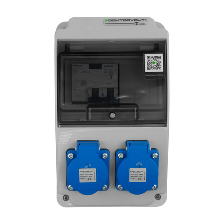 Baustromverteiler Wandverteiler Stromverteiler XS-S/FI 2x230V Siemens Schutz Komplett DV-5527-D