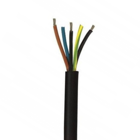 10m Erdkabel YKY 5x1,5mm2 0,6/1kV schwarz Kabel Erdleitung Leitung PVC 1126-121EE-YY001