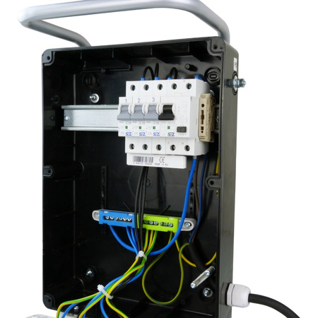 Stromverteiler TD-S/FI 6x230V SKHU Baustromverteiler Gestell Doktorvolt® DV-9351-D