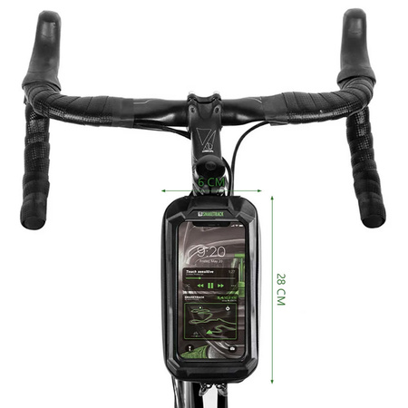 Fahrrad-Lenkertasche Snake Track ST02 wasserdicht mit Handyfach 1L T-50235