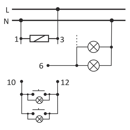 Lichtdimmer f.Beleuchtung mit "Memory" F&F SCO-812