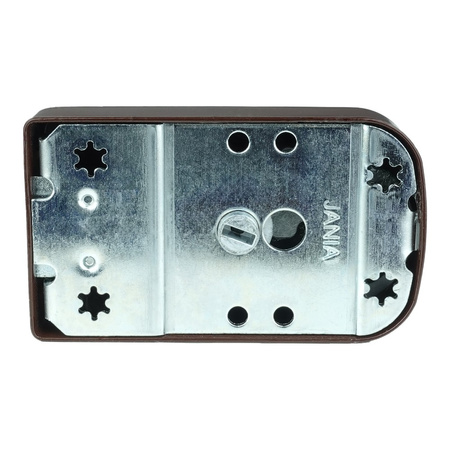 Kastenschloss Türzusatzschloss Zusatzschloss 50/60 Außenzylinder Drehknauf 6405 DV-6405-ZA-U