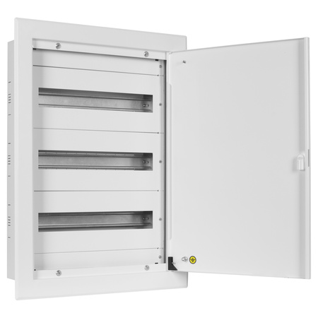 Doktorvolt Verteilerkasten Unterputz Sicherungskasten aus Metall 54 Module 3-reihig IP30 MP54/3/18