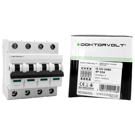 Lasttrennschalter 4P 63A Trennschalter Sicherungsautomat Doktorvolt DV-5480