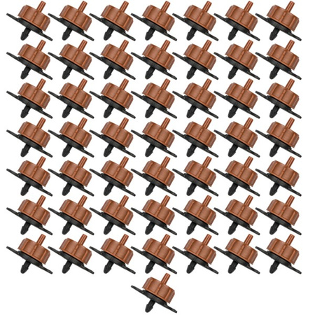 50x Tropfer mit Strömungslabyrinth 8l/h Außgang 4mm Micro Bewässerung DSE-TOD08-50