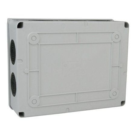 Abzweigkasten 190x145x70 10 Dichtmembranen IP65 Aufputz Abzweigdose Verbindungsdose Industriegehäuse IP66 M-L 009.PG