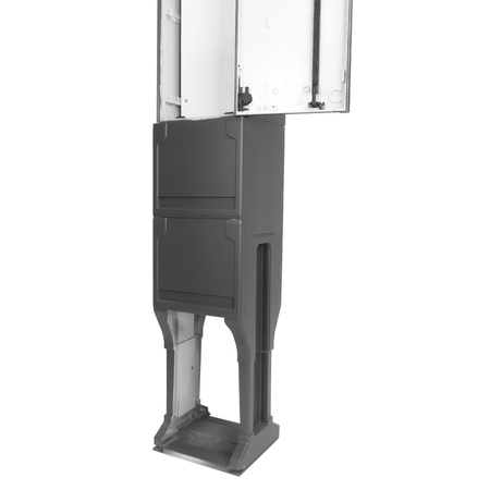 Campingsäule 170x26x24cm Leergehäuse auf Fundament duroplastisches Polyesterharz Campingverteiler Anthrazit Doktorvolt DV-6104