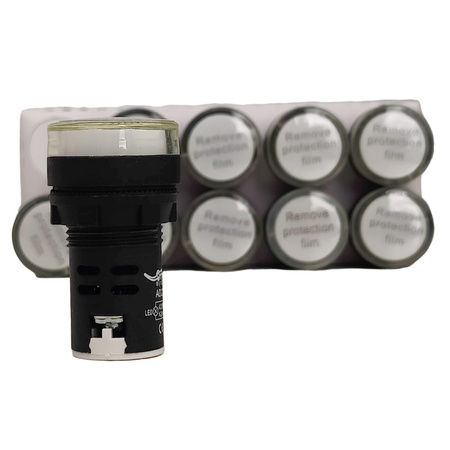 XBS LED Leuchtmelder weiß Kontrolleuchte Signal- Lampe Licht 22mm 230V AD22-WHITE230