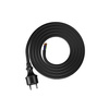 Anschlusskabel 1,5m IP44 mit geradem Stecker 250V 16A 3x2,5 mm² H05RR-F PP-40H Schwarz W-97896