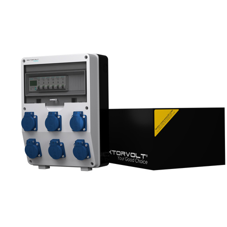 Stromverteiler pTD-S 6x230V 1P Stromzähler SIEMENS und MENNEKES Doktorvolt DV-4814-D