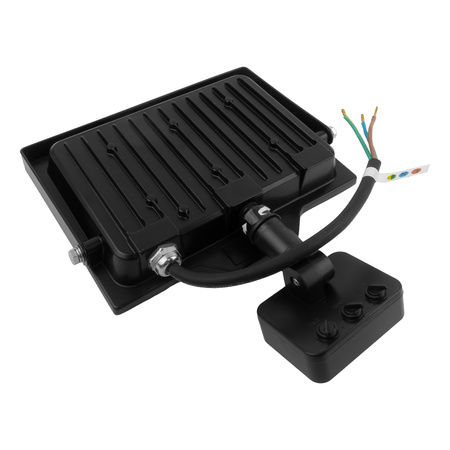 LED Außenstrahler mit Bewegungsmelder 50W GTV Flutlicht schwarz IP65 Außenwandstrahler 5000lm GT-GCR50W-64