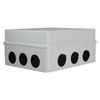 Abzweigkasten 243x190x90 mm 12 Dichtmembranen IP66 Aufputz Abzweigdose Verbindungsdose Industriegehäuse IP66 M-L 010.PG