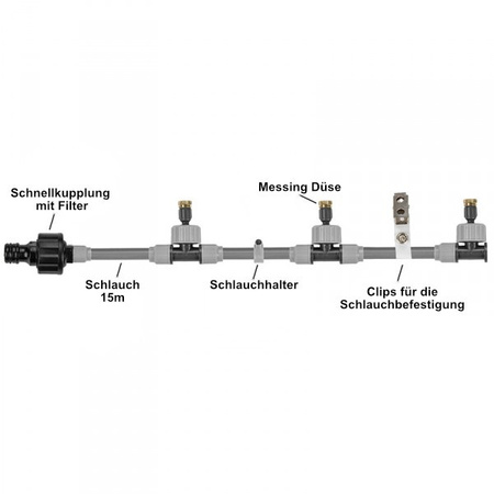 Gartenwassernebel 7,5m WHITE LINE BRADAS WL-Z1007