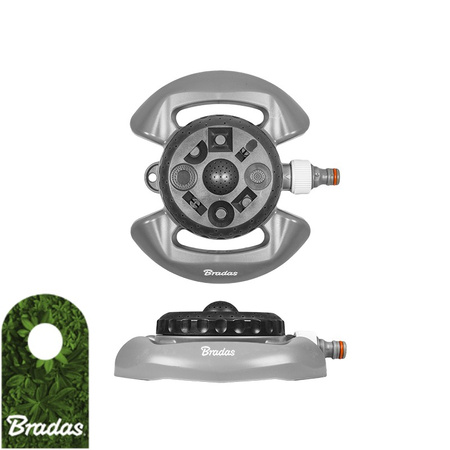 8-Funktionen Kreisregner Rasensprenger Regner Bewässerung WHITE LINE Bradas WL-Z15