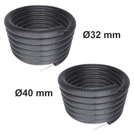 Wellrohr mit Zugdraht halogenfrei Isolierrohr 750N 25m Ø32mm Ø40mm FEPCTHF32