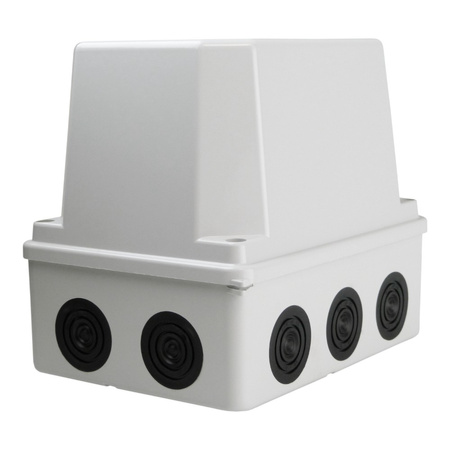 Abzweigkasten 150x110x135 10 Dichtmembranen IP65 Aufputz Abzweigdose Verbindungsdose Industriegehäuse IP66 M-L 008.PG.CA.G