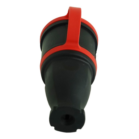 Gummikupplung 16A 230V 2P+E Schuko schwarz 3101-304-0300