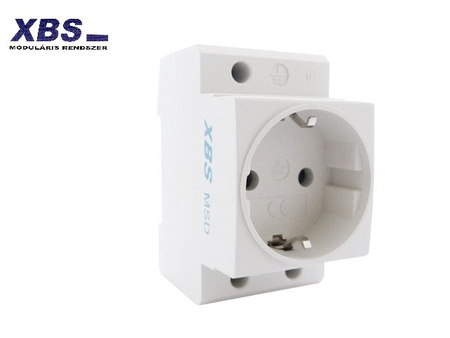 XBS Schukodose Einbausteckdose hutschiene Steckdose MSD Schuko für Hutschiene MSD SCHUKO