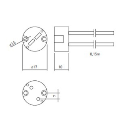 Keramik Fassung Sockel für Halogenlampen Lampenfassung MR16 GTV GZ-MR16-0000