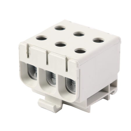 Hauptleitungsklemme Anschlussklemme ETB 50/1x3 (L1,L2,L3) Al/Cu Universalklemme elektroinstallation 6 Löcher Elektro Becov UK3350.21