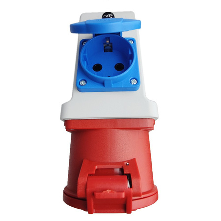 Combo Wandsteckdose 5-polig CEE 32A IP44 Schuko 230V 3107-605-1600