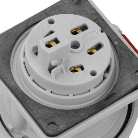 Mennekes CEE Einbausteckdose 16A 5p 400V IP67 gerade Typ Anbausteckdose 228A