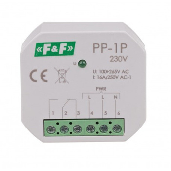 Elektromagnetisches Relais  PP-1P-230V 16A Beleuchtung LED Leuchtmittel F&F 8510