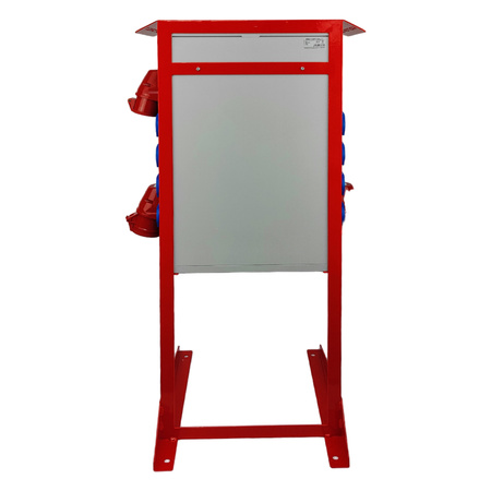 Baustromverteiler auf Ständer OS-S/FI SET tragbar mit Steckdosen 2x32A 1x16A CEE MENNEKES 8x230V Schuko Stromverteiler für Baustellen Stromkasten mit Schutz Doktorvolt DV-8379-D