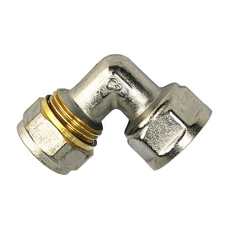 Installationsverbinder Klemmanschluss 16x2 Diamond Klemmringverschraubung für Mehrschichtrohre Bogen FTN-005.1/2X16.KOL-D