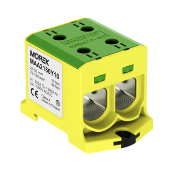 Morek Hauptleitungsklemme Anschlussklemme 25-150mm² 2xAl/Cu OTL 150-2 gelb-grün MAA2150Y10