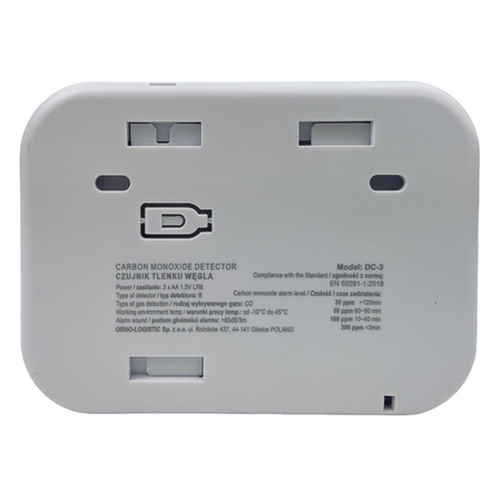 Kohlenmonoxidmelder VIRONE Kohlenmonoxid-Detektor mit LCD-Anzeige LCD DC-3