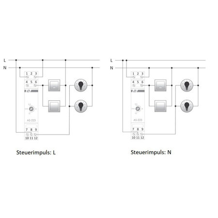 Treppenhausautomat mit Antiblockierfunktion 1x Modul F&F AS-223