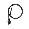 Anschlusskabel 4m IP44 mit geradem Stecker 250V 16A 3x2,5 mm² H05RR-F PP-40H Schwarz W-97277