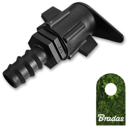 Startverbinder für Tropfschlauch Flachschlauch mit Schlauchstecker 16mm Bradas DSWA08-16L