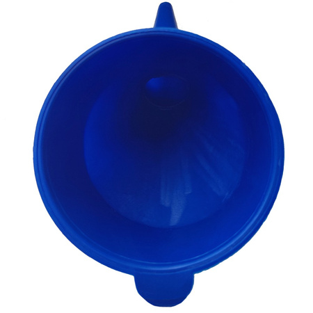 Trichter mit antistatischem Sieb abgewinkelter Einfülltrichter BLUE erleichtert das Einfüllen von Flüssigkeiten BRADAS ES10BL