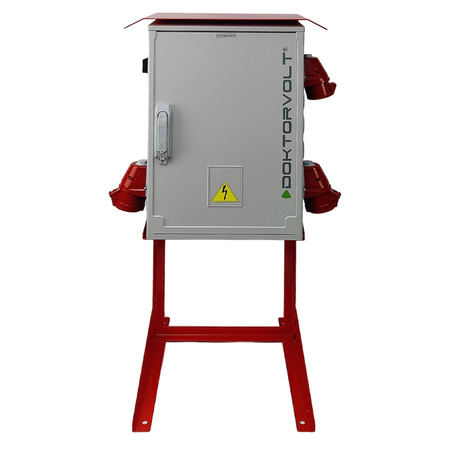Baustromverteiler mit Ständer OS-S/FI SET 2x32A 1x16A 8x230V Doktorvolt DV-7228-F