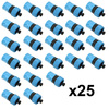 25 Stück Schlauchkupplung Schnellkupplung 3/4" mit Wasserstopp BLUE LINE G73033