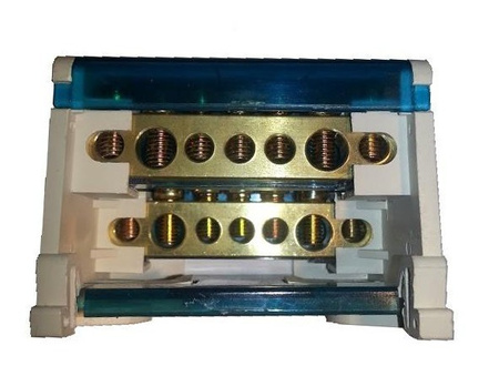 Abzweigklemme Sammelklemme Verteilerblock auf TH35 2P 101A 500V XBS CSB-207