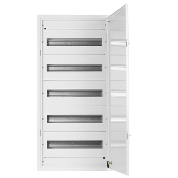 Doktorvolt Verteilerkasten Aufputz Sicherungskasten aus Metall 90 Module 5-reihig IP30 MN90/5/18