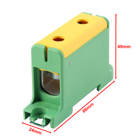 Hauptleitungsklemme Anschlussklemme ETB 95/1 Al/Cu Universalklemme elektroinstallation 2 Löcher Elektro Becov UK1095.24